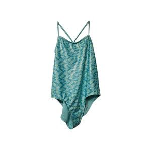 Wonder Nation One-piece Swimsuit Girls Plus Size 14/16 Aqua Blue Green